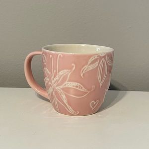 Starbucks Coffee Mug Pink Ceramic Coffee Tea Mug 12 Oz 2006 Collection